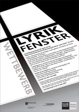 Plakat zum Lyrik Wettbewerb